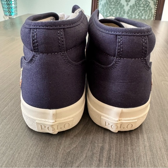 Polo Ralph Lauren Men Blue Keaton Chukka Boot canvas Sneakers size 7.5 NWT - Picture 4 of 12